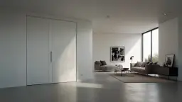 Białe drzwi ukryte: Sekret eleganckiego i przestronnego wnętrza