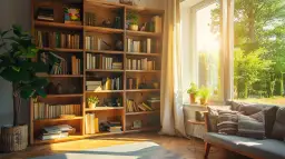 Biblioteczki do salonu: Przegląd 15 stylowych rozwiązań