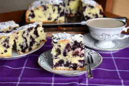 Szybki przepis na ciasto z jagodami mrożonymi, które zachwyci smakoszy