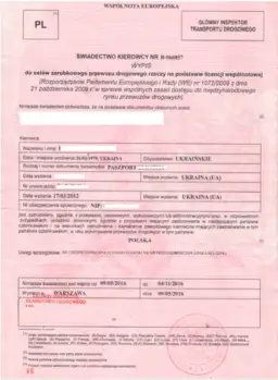 Kierowca z Ukrainy jakie dokumenty są niezbędne do pracy w Polsce