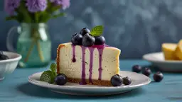 Sernik z musem jagodowym - idealny na lato, orzeźwiający deser