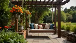 Ławka ogrodowa wisząca – Wybór, funkcjonalność i estetyka w aranżacji ogrodu