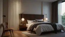 Lamele pionowe w sypialni: Praktyczne i estetyczne aranżacje