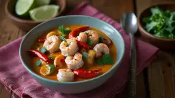 Krewetki po tajsku z mleczkiem kokosowym: Pyszny przepis na obiad