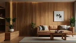 Lamele drewniane na ścianę w salonie: Stylowe i nowoczesne rozwiązania