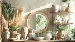 Ozdoby do łazienki na półki i ściany: 7 pomysłów