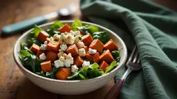 Sałatka z batatem i fetą - idealna na lunch, świeża i zdrowa propozycja