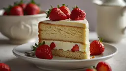 Smakowity deser: Biszkopt z kremem i truskawkami na każdą okazję