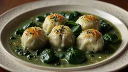 Kopytka z sosem szpinakowym – przepis na pyszny, zielony obiad