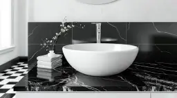 Czarno-biała łazienka: Jak zaaranżować eleganckie wnętrze?