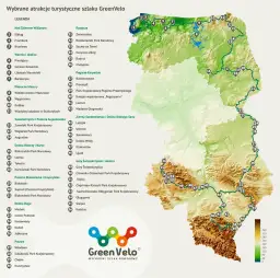 Mapa trasy rowerowej Green Velo – odkryj najpiękniejsze miejsca w Polsce