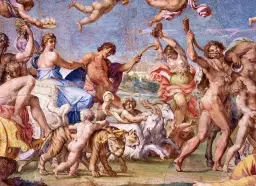 Triumfalny pochód z tygrysem i kozłem, bogowie i amorki. Różnorodne tematy fotografii w barokowym malarstwie.