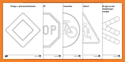 Znaki drogowe dla rowerzystów: edukacyjne materiały do druku