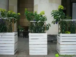 Kwietnik ze skrzynki po jabłkach: DIY krok po kroku inspiracje