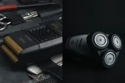 Wahl Finale, jaka golarka foliowa, obok Philips AquaTouch.