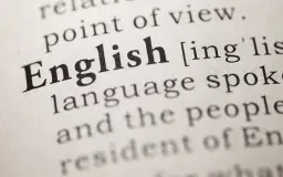 Słowo "English" z definicji. Idealne do przygotowań do matury ustnej angielski rozszerzony.