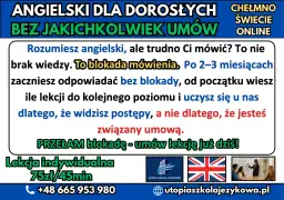 Chcesz wiedzieć, jak nauczyć się mówić po angielsku bez blokady? Szkoła Utopia oferuje lekcje indywidualne online, bez długoterminowych umów. Przełam barierę mówienia!
