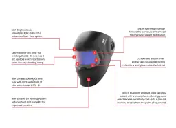 Kask spawalniczy Speedglas G5-02 z technologią Bluetooth, 4 czujnikami łuku i systemem wentylacji.