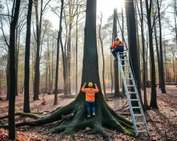Jak ścinać drzewo żeby nie spadło na budynek i uniknąć szkód