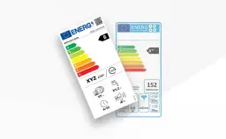 Etykiety energetyczne pokazują, jaka klasa energetyczna jest najlepsza. Najwyższe klasy to A+++ i A++, oznaczające najniższe zużycie energii.