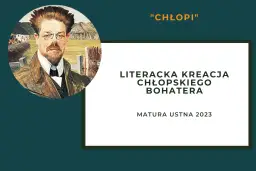 Ilustracja przedstawia portret mężczyzny w okularach na tle wiejskiego krajobrazu.