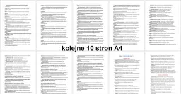 Przykłady pisania dziennika, listy zadań i celów edukacyjnych na kolejnych stronach A4.