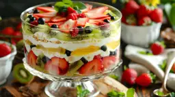 Śmietanowiec lub jogurtowiec z galaretką na biszkopcie - letni deser