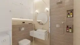 Jakie kolory dywaników do beżowej łazienki, aby uniknąć błędów?