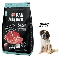 Pan mięsko wieprzowina z dzikiem 20kg – idealna karma dla dużych psów