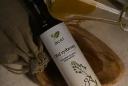 Olej rydzowy na refluks. Naturalny tłoczony na zimno olej rydzowy, wsparcie dla żołądka.