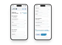 Ekran rejestracji profilu zaufanego. Formularz zawiera pola na dane logowania, dane osobowe i kontaktowe. To pierwszy krok, jak założyć profil zaufany dla 17 latka.