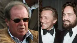 Kirk Douglas, którego kirk douglas polskie korzenie, z synem Michaelem.