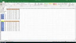 Tabela Excel z danymi miesięcznymi i nazwami osób w kolumnach. Widoczne kolumny a wiersze Excel, dane liczbowe i nagłówki.