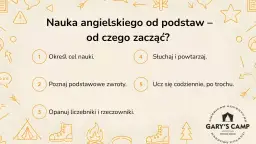 Nauka angielskiego od podstaw: określ cel, poznaj zwroty, opanuj liczebniki, słuchaj i powtarzaj, ucz się codziennie.