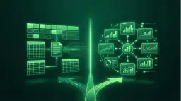 Schematyczne przedstawienie przepływu danych z arkuszy kalkulacyjnych do analizy, ilustrujące działanie funkcji jeżeli w Excelu.