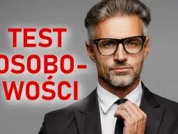 Mężczyzna w okularach poprawia krawat. Czy odkryjesz najrzadszy typ osobowości?