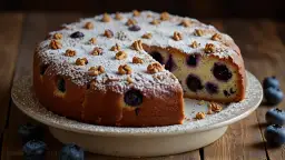 Jak zrobić domowe ciasto z borówkami i orzechami: Pyszny przepis na ciasto