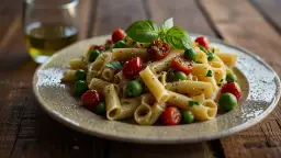 Makaron z bobem i suszonymi pomidorami – smaczne danie pełne smaku