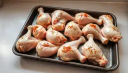 Myślę, że "Pałki z kurczaka: Czas i temperatura na soczystość i chrupkość" to dobry tytuł.