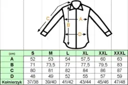 Rozmiar 43 koszuli: Jaki to L/XL/XXL? Sprawdź wymiary!