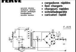 Schemat elektryczny prostownika z amperomierzem i transformatorem.