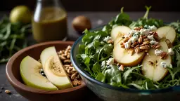 Sałatka z rukolą i serem pleśniowym - smakowita kombinacja na obiad