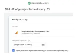 Konfiguracja tagu Google Analytics: konfiguracja GA4. Ustawienia do szkolenia GA4.