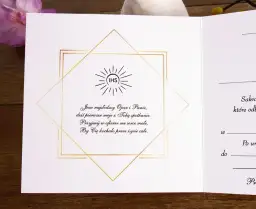 Zaproszenie na komunię dla chrzestnego: Podkreśl ich ważną rolę!