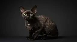 Czarny Devon Rex: Psie serce, falowana sierść czy to kot dla Ciebie?