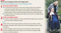 Młoda kobieta pcha wózek z seniorką. Czy opiekun osoby dorosłej niepełnosprawnej może pracować? Tekst wyjaśnia warunki przyznawania świadczeń.