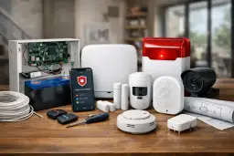 Zestaw alarmowy do domu: centrala, czujniki, syrena, kamera i aplikacja na telefon. Czy warto zainwestować w alarm w domu?