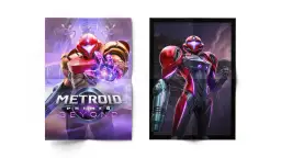 Samus Aran w zbroi w grze Metroid Prime 4: Beyond, gotowa do walki.