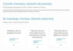 Cennik demontażu i montażu drzwi - Sprawdź ceny usług