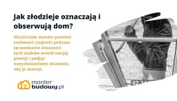 Złodziej w masce próbuje włamać się przez okno, trzymając łom.